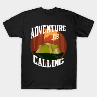 Adventure Is Calling - Camping Campers T-Shirt